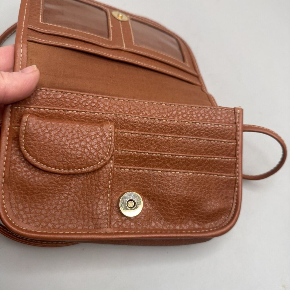 Vintage Dooney & Bourke Leather Crossbody Clutch Missing Front Patch GUC - Picture 8 of 16